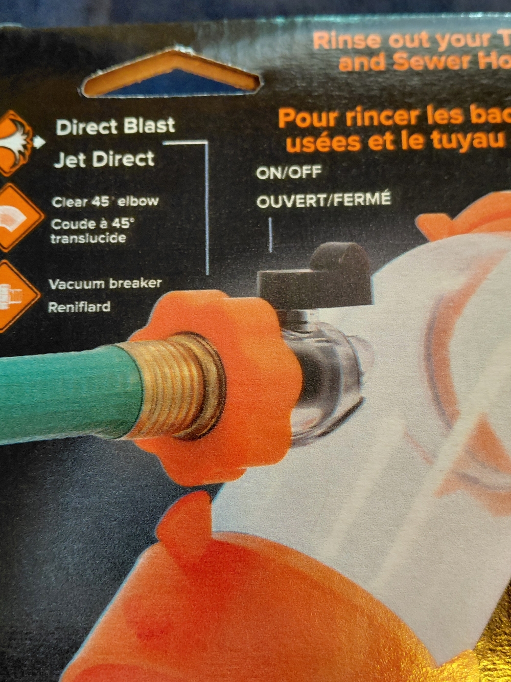 Camco 39082 Rhino Blaster Clear 45-Degree RV Holding Tank Rinser New - Picture 6 of 10